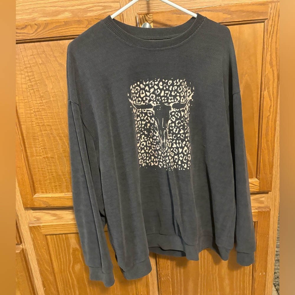 SHEIN Textured Crewneck